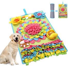 Килимок для собак Brifit для інтелектуальних ігор 78 x 48 см, іграшка-головоломка для малих та середніх собак, миється, тренувальний килимок, проти нудьги, стимулює інтелект