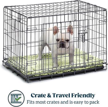 Міцне ліжко для собак Toutwool від жування - м'який лежак у переноску для собак - надійний лежак для агресивних жувальників - можна прати, ідеально підходить для маленьких порід & розмір L 62 см, (XS, Gleam)