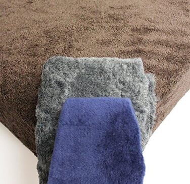 Віскоеластичне ліжко для собак - гніздо, кошик, диван для собак (колір коричневий, 80 x 50 x 13 см)