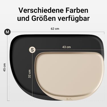 Підкладка під миску для котів DownyPaws, силіконова, 62 x 43 см, бежева. Захист від розливу води та корму, легко миється, BPA-free