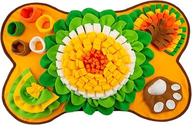 Килимок для собак, 63,5 x 43,2 см, великий, миючий, з дзвоником, антиковзкий, для інтелектуальних ігор, іграшка-головоломка для собак