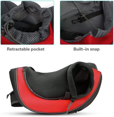 Транспортна сумка для собак та котів, переноска для тварин, червона (до 5 кг)