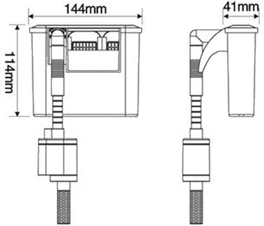 Фільтр для акваріума SunSun HBL-803 Hang On, 500 л/год, 6 Вт, до 150 літрів