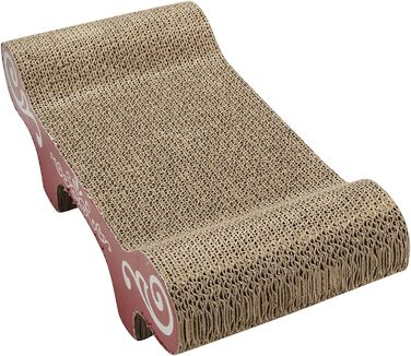 Кігтеточка Catit Kratzpappe S-подібної форми з картону та котячої м'яти (банк)