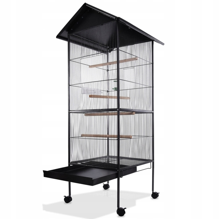 Клітка Wideshop 52 x 52 x 157 см, чорна