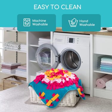 Килимок для собак Nobleza, інтелектуальна іграшка для пошуку їжі, 70x70 см, блакитний