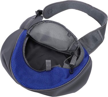 Сумка-переноска для собак і котів, блакитна. Зручна сумка-переноска для тварин, регульована, для подорожей та прогулянок на відкритому повітрі.