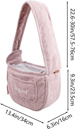 Транспортна сумка для тварин: переноска для собак, котів, цуценят (Рожева)