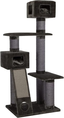 Котячий будиночок Kratzbaum Maine Coon 209 сірий XXL - міцний, великий, стабільний, з товстими сизаловими стовпами (діаметр ~20 см)