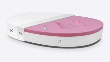 Ліжко для собак Атланта, штучна шкіра, тауп, водовідштовхувальне покриття, розмір S, наповнювач Visco-піна (70x50 см)