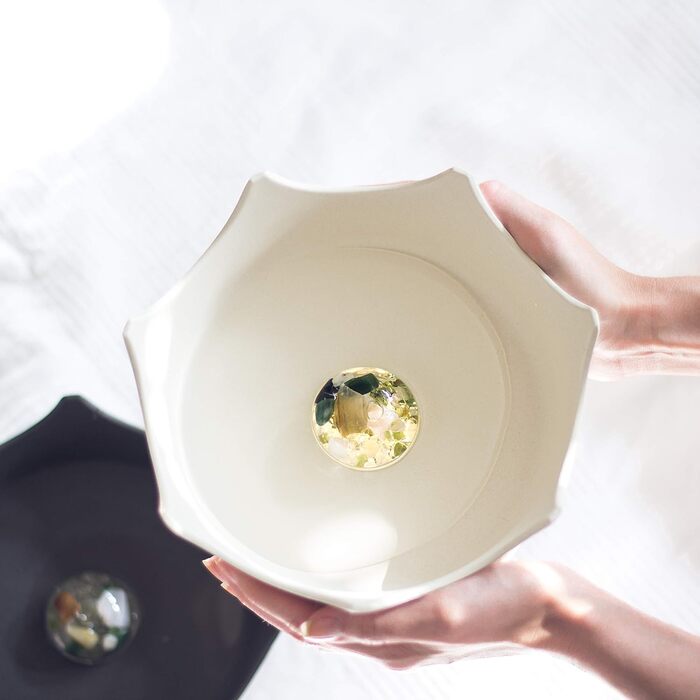 Напійниця для собак та котів VitaJuwel з бамбука з сумішшю дорогоцінних каменів | (NATURWEISS)