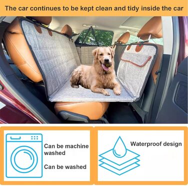 Підстилка для собак у багажник авто, водонепроникна, з твердим дном, до 130 кг, з сіткою, чорна