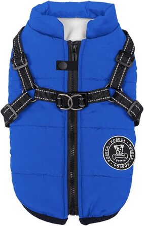 Зимовий теплий одяг для собак: куртка, жилетка, плащ. Водонепроникний одяг для маленьких, середніх та великих собак. Зелений (4XL, блакитний)