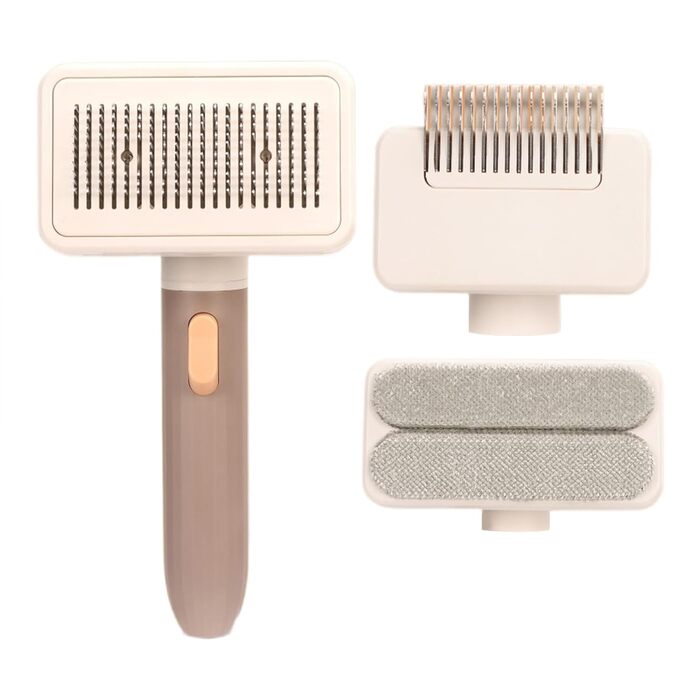 Розпушувач для шерсті тварин, щітка для грумінгу котів та собак | Багатофункціональна щітка для вичісування шерсті | Портативний аксесуар для догляду за тваринами