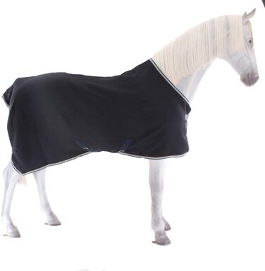 Попона Horseware Rambo Techni Waffle Cooler 140 см, Navy, Beige/Baby Blue & Navy