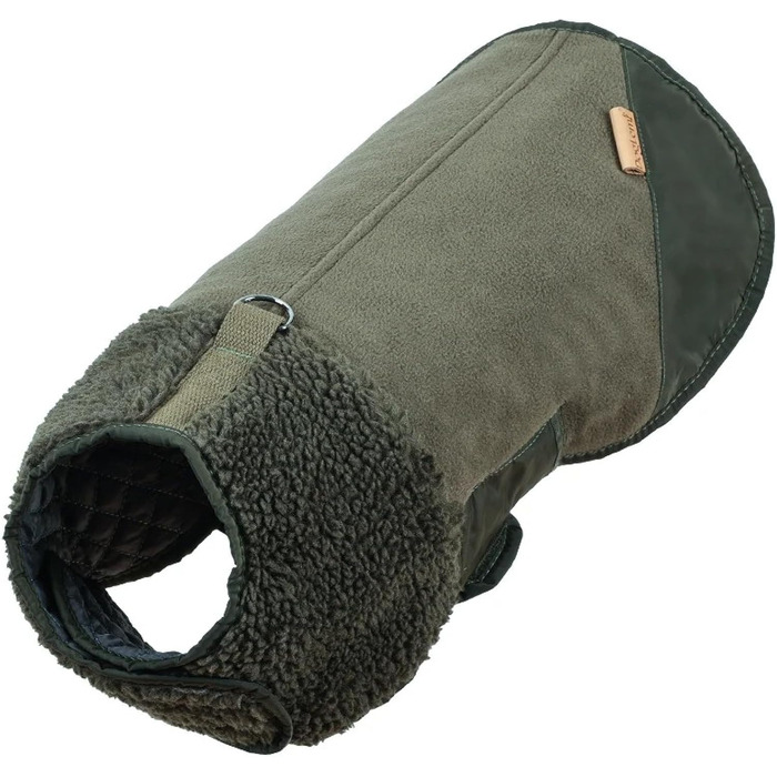 Тепла зимова куртка для собак, флісова підкладка, коричневий колір, розмір S