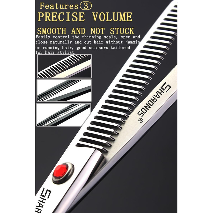 Професійний набір ножиць для стрижки волосся (2 шт.) з японкої сталі 440C, 15 см, Drachen, для перукарів