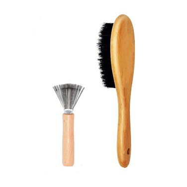 Щітка для котів з щетиною дикого кабана, професійний догляд за шерстю, зменшує випадіння, робить волосся м'яким та блискучим. Також підходить для собак з короткою шерстю