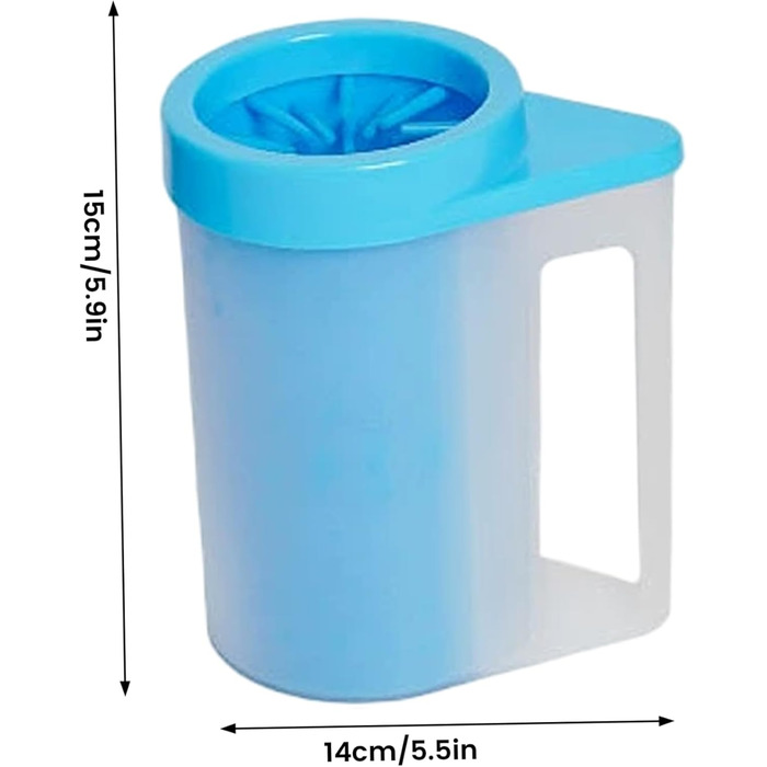 Очисник лап для собак DAGGEW з м'якої силіконової щітки, портативний, для дому та вулиці