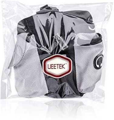 Сумка для ласощів для собак UEETEK Oxford, сумка для тренувань, з дозатором пакетів для прибирання, 12.5 x 8 x 12.5 см