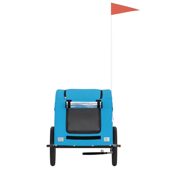 Візок для цуценят та собак, переносний для собак та котів, блакитний, з міцної тканини Oxford та металу