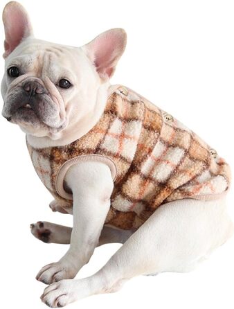 Тепла флісова куртка для собак великих порід (XXL, Оранжева) - для мопсів, французьких бульдогів, середніх та великих собак