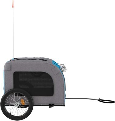 Причіп для велосипеда ZEYUAN для собак, блакитний та сірий, Oxford-тканина та сталь