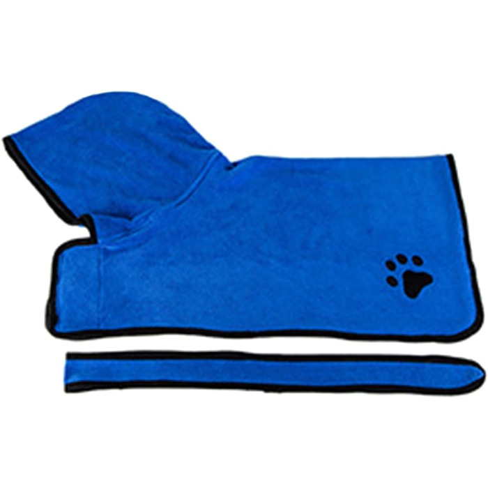 Піжама для котів та собак: вбираюче полотно, швидко сохне, синій L