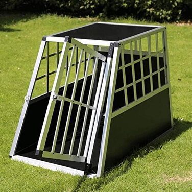 Транспортна переноска для собак San Marco Auto-Transportbox з алюмінію, для середніх та великих собак