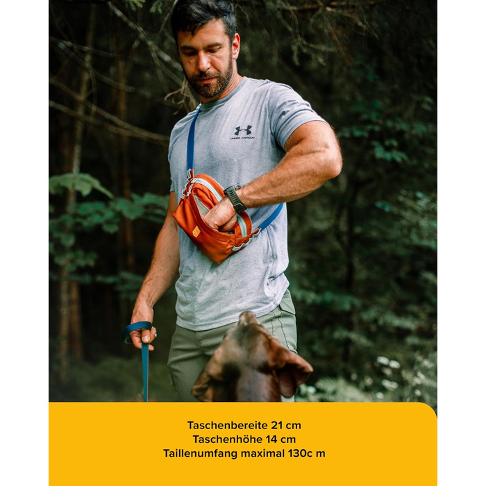 Сумка на пояс Woolly Wolf Alpha 360 для собак Terracotta Mix з перероблених матеріалів