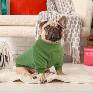 Теплий пуловер Lelepet для собак на блискавці, флісовий халат, одяг для цуценят, одяг для великих собак, теплий халат для домашніх тварин, зелений, XL
