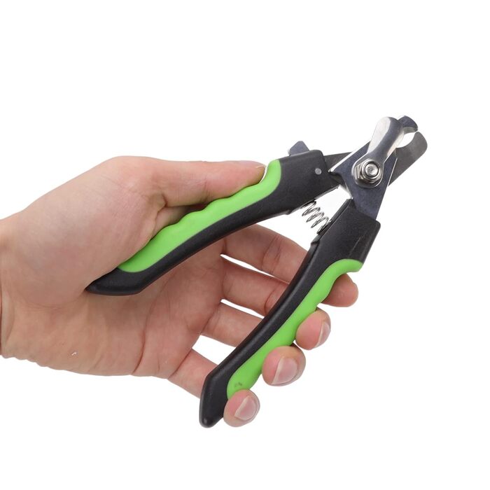 Гребінець для собак та котів Unterwollkamm - двосторонній, з обрізачем для нігтів, з нержавіючої сталі, ергономічна ручка. Ефективне видалення шерсті, ніжний до шкіри.