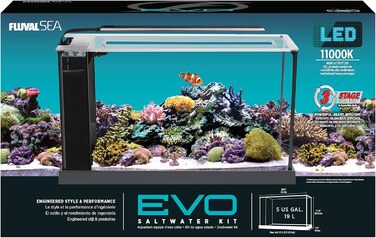 Акваріумний набір Fluval Evo V, 5,7 л, чорний – комплект для акваріума