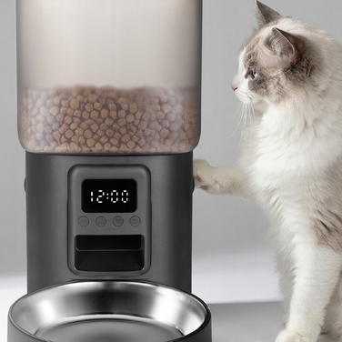 Автоматичний годувальник-дозатор корму для котів та собак Peluvio Crispy, 4,5 л