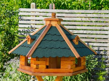 Дерев'яний будиночок для птахів Vogelvilla V18, годівниця для птахів, розміри L/XL/XXL