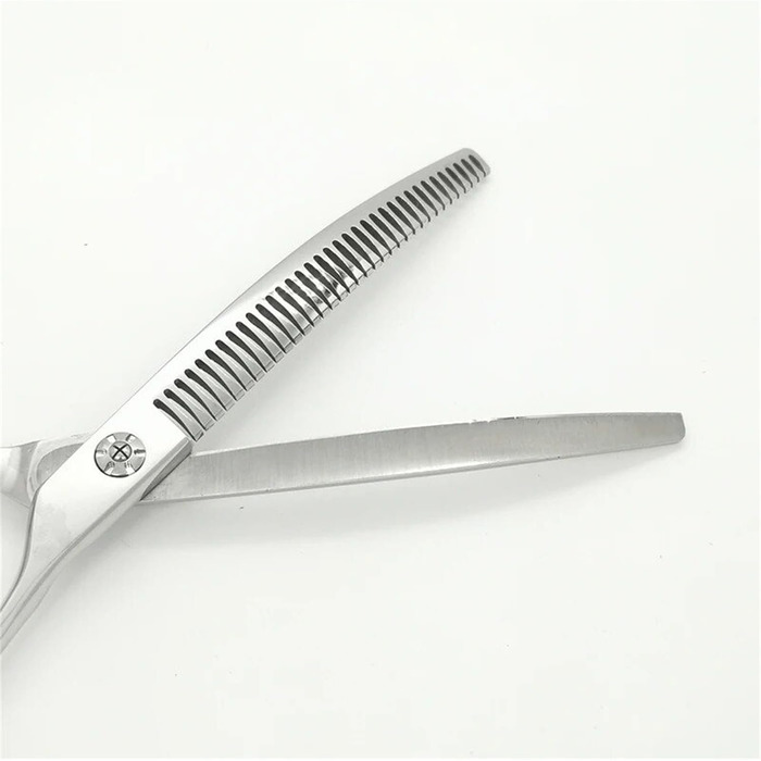 Ножиці для грумінгу собак правої кривизни, 7 дюймів, 35 зубів (для витончення)