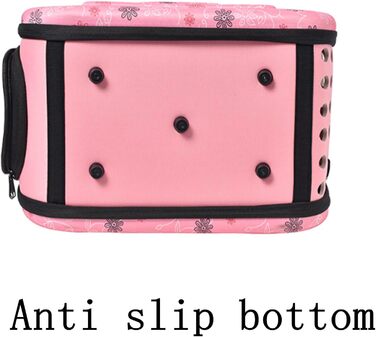 Сумка-переноска для кота та собаки CiCixixi, рожева, 42x28x30 см, для маленьких собак до 7.5 кг, з регульованим плечовим ременем, ідеальна для подорожей