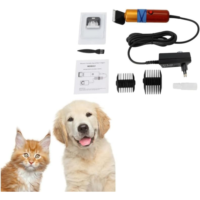 Набір для стрижки тварин: собака, кіт, кінь. Професійна тиха машинка для стрижки шерсті з регулюванням швидкості. Тример для лап.