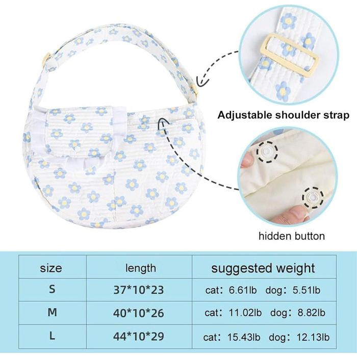Сумка-переноска для собак Wezalget | Маленькі собаки | Зручна, легка, дихаюча переноска для подорожей, прогулянок та активного відпочинку