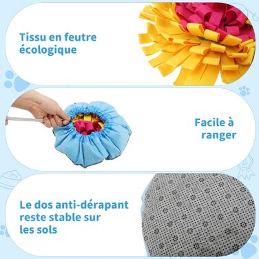 Schnüffelteppich для собак: інтелектуальна килимок-іграшка з антиковзаючою поверхнею. Антистрес, для малих та великих собак (зелений)