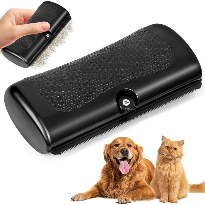 Щітка для вичісування шерсті собак та котів Fur Wonder Brush, Comfort Grip, для видалення шерсті та догляду за кігтями, 1 шт.