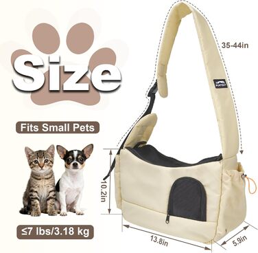 Трансформер для собак та котів до 3,2 кг, дихаюча переноска для тварин, зручна сумка-переноска для кошенят та цуценят (світло-жовтий)