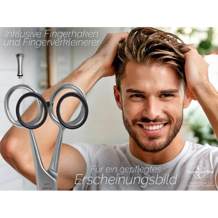 Професійна фризурська ножиці для стрижки та витончення волосся з нержавіючої сталі, 6 дюймів (17.78 см), блакитний колір