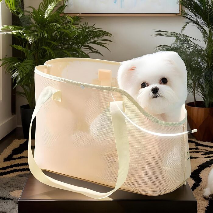 Сумка-переноска для собак та котів з захисним плечовим ременем, дихаюча сітка, запобігає втечі тварини