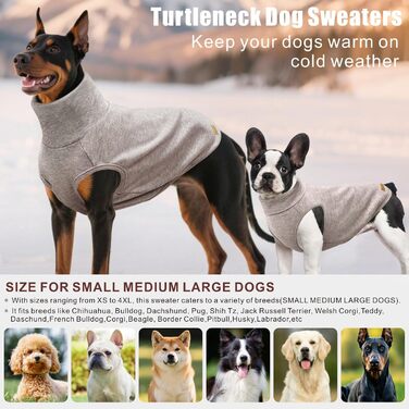 Світшот для собак Mosucoirl: теплий та стильний одяг для маленьких, середніх та великих собак XS-4XL (XL, Хакі)