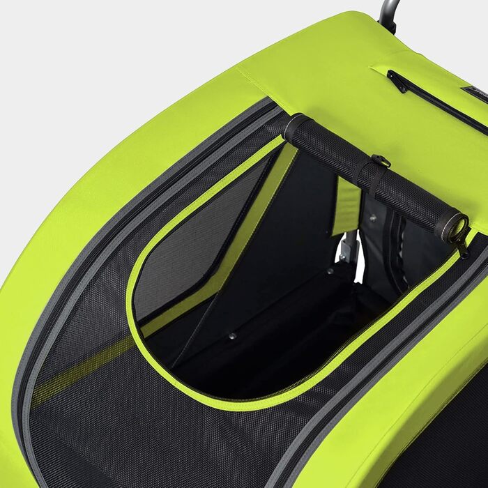 Фархангер Doggyhut Tiggo 80405 для собак до 35 кг (зелений) 2-в-1: вагончик та велосипедний причіп