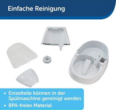 Автоматична поїлка PetSafe Drinkwell Platinum для собак і котів, фільтрація води, BPA-вільний пластик, 5 л