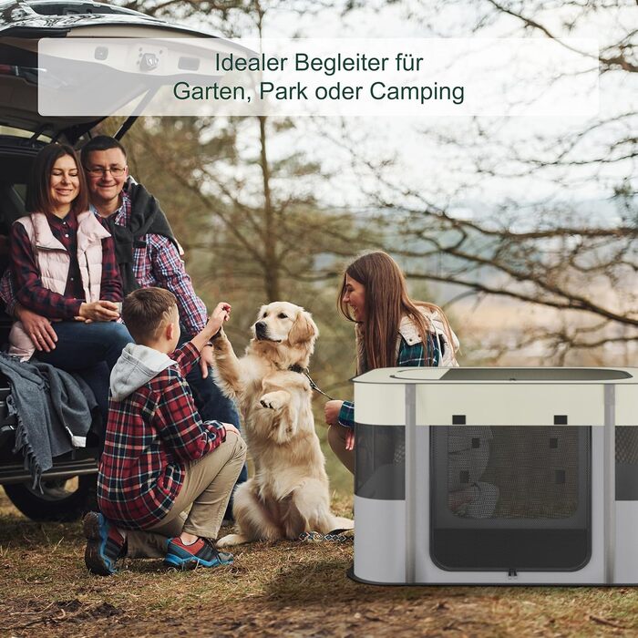 Вольєр для цуценят Relaxdays, розкладний, 43x71x55 см, для дому та саду, переносний, оксфордська тканина, багато кольорів