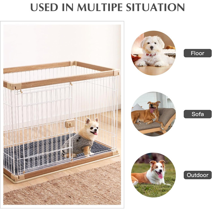 Ортопедичний лежак для собак BVAGSS, м'який килимок для собак, теплий лежак для собак маленьких, середніх та великих порід, XH079 (91x58x4 см, світло-сірий)