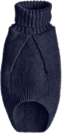 Hunter Hundepullover GENF, темно-синій, розмір 45: теплий, м'який, з перекидним коміром